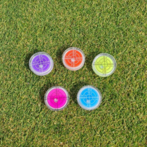 수평계 경사도측정 골프 볼마커 공마커 햇클립포함, 주황(햇클립포험)