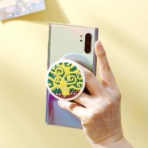 단디 보석십자수 생명나무 그립톡 DIY 돌봄교실만들기