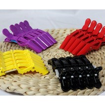 악어핀셋 앞머리 없애기 볼륨핀 고정핀 셀프 올림머리 하는법 티라노 클립 5P, 단일