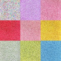 리니팜 350가지 시드비즈 15g(3mm)팩 모음, 1개, 비즈바늘 45mm