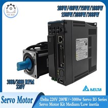 델타 AC 서보 키트 220V 750W/1KW/1.5KW B3 시리즈 모터 60/80/130mm 플랜지 24bit B2Series CANopen RS-48, 03 200W Kit-E(Driver)
