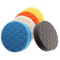 광택패드 헥사 5종 세트 12.5cm, 화이트+오렌지+블랙+옐로우+블루, 8개