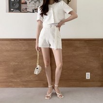 리엘라 뷰트피 린넨 버클 스트랩 숏 팬츠