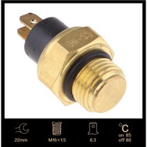 오토바이 냉각수 라디에이터 팬 thermo sensor switch motor bike double plugs for honda yamaha suzuki kawasaki m16 m, m16x1.5