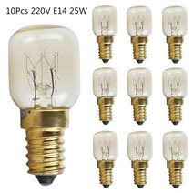 광파 오븐 레인지10Pc 15W/25W E14 220V 300 학위 고온 저항 전자 레인지/오븐 소금 크리스탈, 02 Gold_02 25W