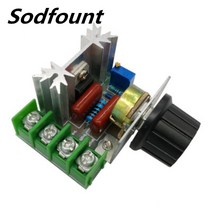 온도 조절기 전압 조정기 ac 220v 2000w scr 속도 전자 모듈 디밍 조광기 모터 컨트롤러, 1개