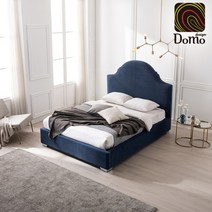 [도모디자인] 크로체 조야 기능성 패브릭 라지킹 침대 프레임, 네이비