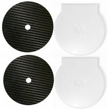 공구부품 HIFI 탄소 섬유 CD DVD 안정제 매트 상단 트레이 플레이어 턴테이블 하이 엔드 앰프 콘 스피커 패, 02 2 PCS