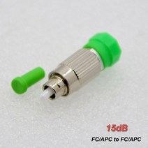 10PCS FC / APC Male Female Single Mode SM Fiber Attenuator Connector Fixed Type value 0-30db Optiona, 15 15dB_01 라인 커넥터