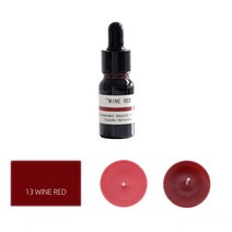 캔들 염료 색소 액체 10ML 양초 간장 왁스 밀랍 수지 안료 DIY 촛불 농도 착색제 비누 착색 만들기, [18] 13 WINE RED