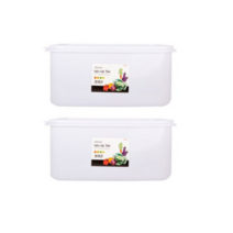 업소용 사각 탱크 백밀폐락 용기 5호, 6L, 4개