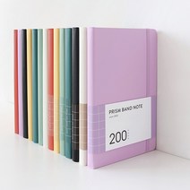 [볼펜증정] 인디고 프리즘 200 밴드노트 (모눈), [E1 03-004244] 모눈 밀키옐로우