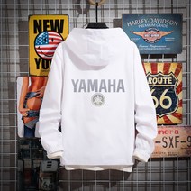 형광색 오토바이 바람막이 혼다 야마하 바람막이 자켓 라이딩, 화이트 Yamaha 525 단일 레이어