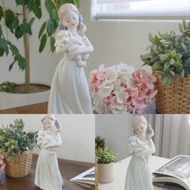 강아지 소녀 선반인형 식당개업선물 조각품 거실장식품 창업선물 조각품 식당개업선물 가게개업선물 인형소품