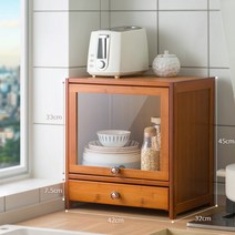 피규어정리함 미니진열장 전시대 인형보관함 레고케이스 문을 가진 부엌 선반 탁상용 서랍 저장 내각 다기, 01 Single  42cm long