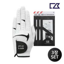 커터앤벅 공용 양피 골프장갑 3장 1세트 - CBU3AGV311, 24