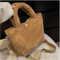 가벼운 코듀로이 여자 겨울 운동 골덴가방 데일리백 천가방 패딩 미니숄더백