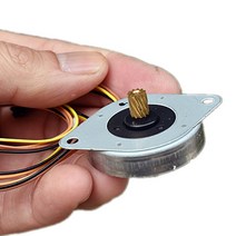 스테퍼모터 소형모터 펌프 한국 (MOATECH) 2 상 4 선 35 스테퍼 모터 정밀 3.75 도 초박형, 한개옵션0