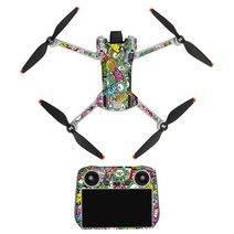 DJI 호환 미니 3 프로 드론 보호 필름 스티커 방수 스크래치 방지 데칼 풀 커버 스킨 액세서리용, 13 DJI RC-02