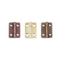 소품가구 장식경첩 직각모(25mm) / 도어 정첩 서랍장 가구장 힌지 거실장 부속 철물 꺽쇠 수납장, 1) 브론즈 (1ea)