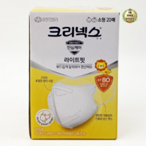 크리넥스 데일리 입체형 황사마스크 소형 KF80 지퍼백, 3개, 20개입
