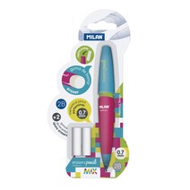 MILAN 밀란 캡슐 믹스 샤프 + 리필 지우개 패키지, 블루패키지