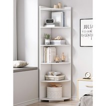 코너장 장식장 거실 수납장 틈새 모서리 선반, 오크 30*30*90cm