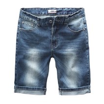 동대문스타일 남자 청반바지 스판 빈티지 슬림일자 남성 데님숏팬츠 DM719