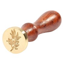 우드 손잡이 편지 씰링 왁스 우표 로맨틱 식물 공예 클래식 DIY 청첩장 나무 스탬프 카드 액세서리 2716814869, 호주, B