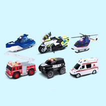 긴급출동 레스큐 5종세트 차량 배 오토바이 혼자놀기 캐릭터장난감 유아용