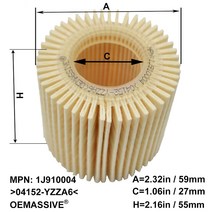 자동차 필터 04152YZZA6 자동차 엔진 오일 필터 Toyota C-HR 2018 / Pontiac Vibe 2009-2010 Corolla Prius, 한개옵션0