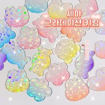 세아 그라데이션 키링, 러브베어, 다섯종(한세트), 추가안함, 1개