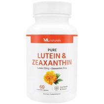 [미국빠른직구] 마이라이프 내추럴스 루테인 & 지아잔틴 60정, 25mg, 1개