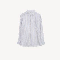 UNIQLO 유니클로 투컬러 스트라이프 리넨셔츠 MAN_M