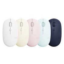 엑토 디자인 엣지 인체공학 저소음 무선 블루투스 마우스 ABM-01, 아이보리