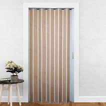 EKMALL 홀딩도어 자바라 편개 싱글패턴 코튼오크 가로사이즈 80cm x 세로선택