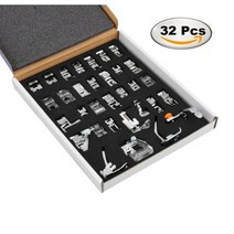 가정용 미니 재봉틀 미싱기 홈재봉틀 노루발 피트 키트 세트 형제 가수 키트용 꼬기 블라인드 스티치 오, 01 32 PCS