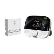 자가RF 무선 온도 조절기 433 수성 가스 보일러 및 액추에이터 0.5 ℃ 히스테리시스 프로그래밍 가능, 01 RF Thermostat