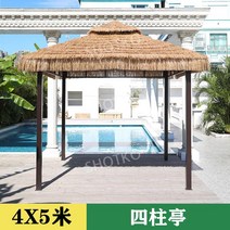 조립식 파고라 테라스 정자 야외 원두막 펜션 바베큐장 그늘막 파라고, M. 4 x5m-초가정자