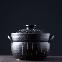 일본 돌솥 냄비 도자기 가마솥 찌개 돌그릇 고압력, 2ㅡ4인용 2.3L