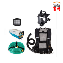 SG생활안전 송기마스크 전동송풍기형 HM5000/4E 2인 세트