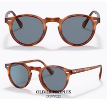 올리버피플스 남녀공용 GREGORY PECK 선글라스, 브라운