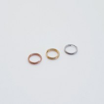 더블 오링 키링 8mm(투링) 키홀더 키링 동대문부자재상가 브로치만들기 악세사리부자재, 실버(OR)