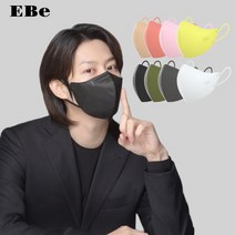 이비에 8컬러 KF94 마스크 10매 김희철 귀편한 새부리형 대형 중형 소형 초소형 세부리형, 베이지(공산품마스크), 10개
