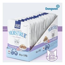 모이스트루 고양이간식 참치와 멸치 80g 12봉