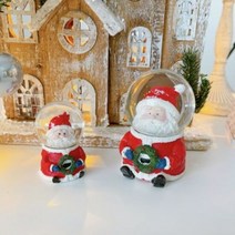 쿠마마 크리스마스 빅 페이스 스노우볼 워터볼 산타클로스L, 단품