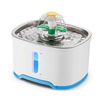 고양이 정수기 2.5L 대용량 스텐 정수기, 푸른 색