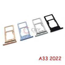 10PCS Sim Card Tray SD Reader Holder For Samsung Galaxy A23 A33 A53 A73 SIM Slot, [07] A33 A336B 5G blue