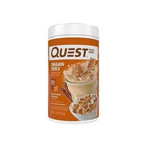 Quest Nutrition 시나몬 크런치 프로틴 파우더 고단백 저탄수화물 글루텐 무함유 대두 25.6온스(1팩)