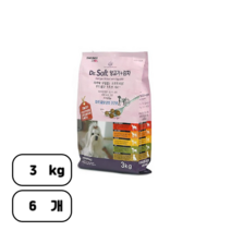 더독 닥터소프트 애견용 소프트사료, 6개, 3kg, 양